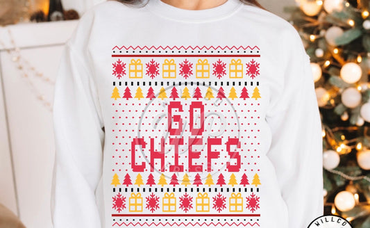 Go Chiefs Christmas Sweater