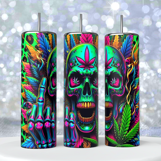 420 Skull Tumbler