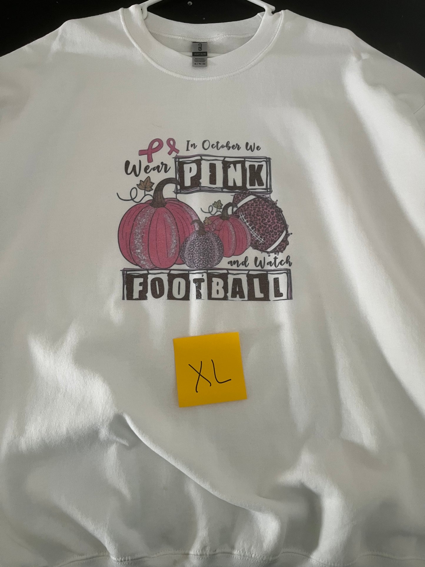 XL Pink October Sweatshirt