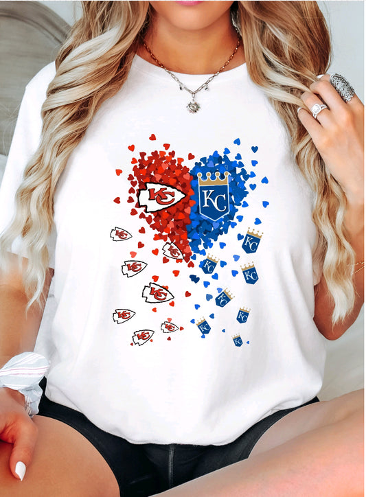 Red & blue Kc Heart